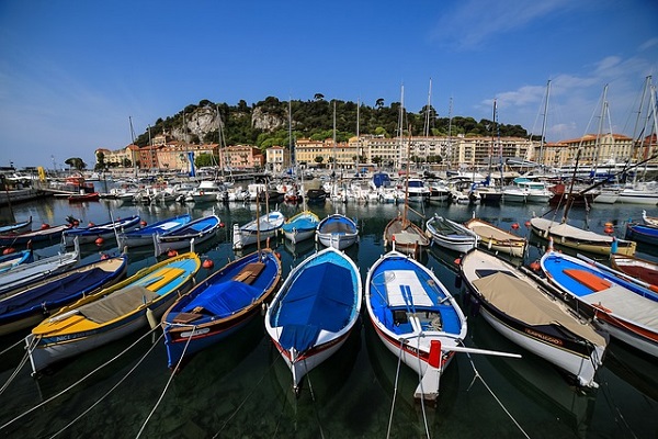 Port in Nice, France.